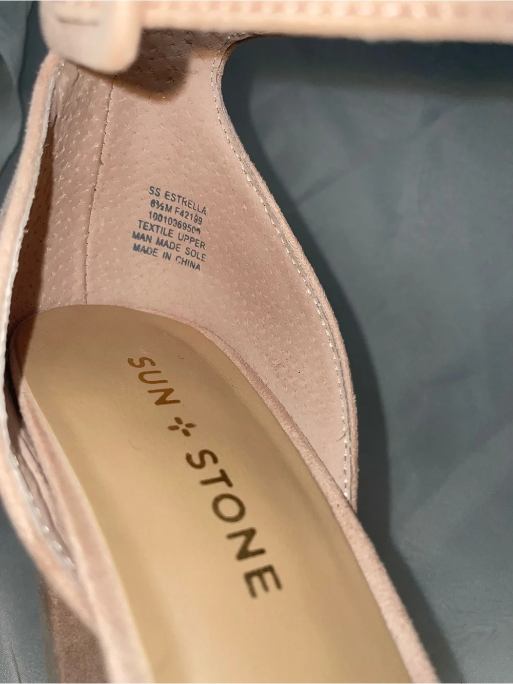 Sun + Stone Blush Pink Ankle-Strap Platform Pumps